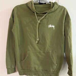 Stussy Olive Green Pullover Hoodie